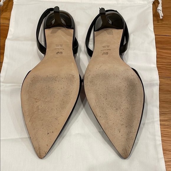 Diane von Furstenberg Mortelle Black and Red Women's Heels - Picture 3 of 7